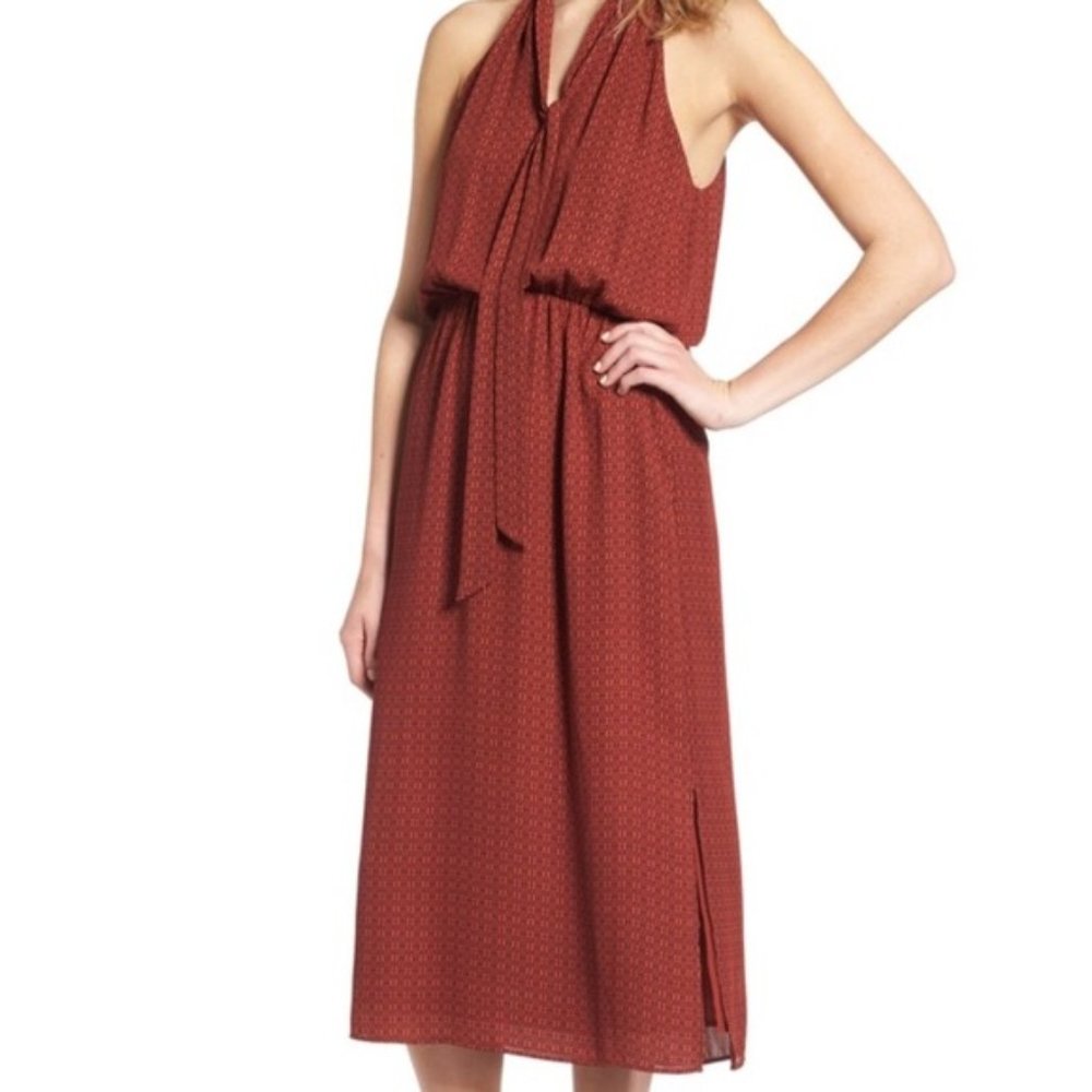 Everly Halter Tie Neck Dress